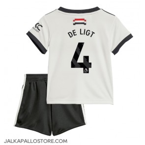 Manchester United Matthijs de Ligt #4 Kolmaspaita Lapsille 2024-25 Lyhythihainen (+ shortsit)